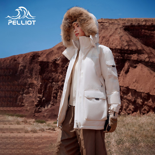 伯希和大毛领羽绒服抗寒派克服