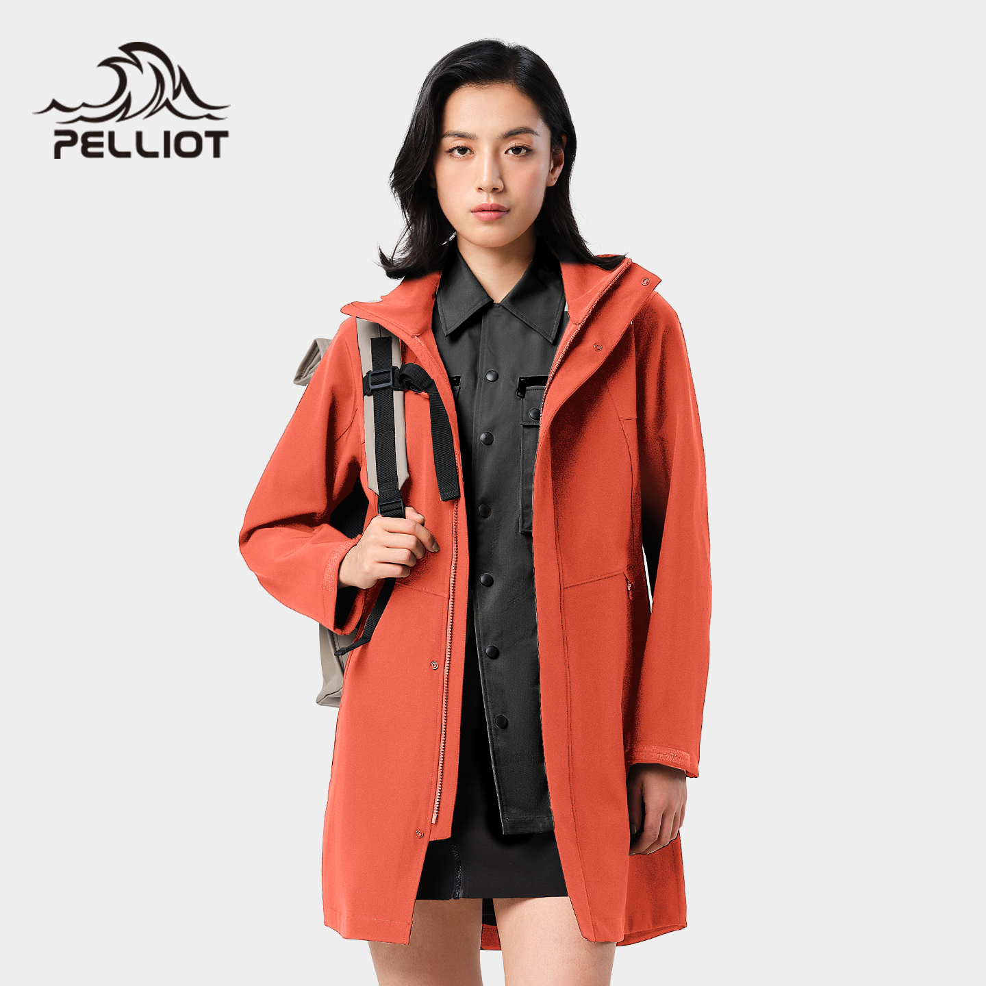 伯希和中长款软壳衣风衣外套