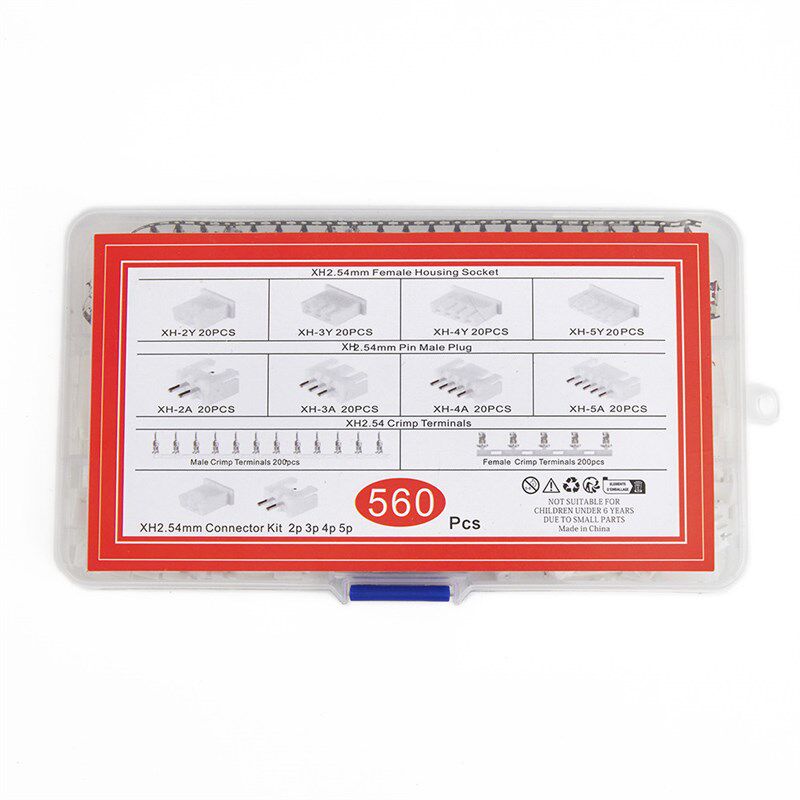 速发560 XH2.54mm接线端子套装 JST-XH杜邦端子胶壳连接器2PP4P5P