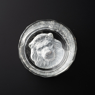 速发雄狮威士杯酒忌日式 手工雕刻洋酒杯子复古江户切子K水晶玻璃