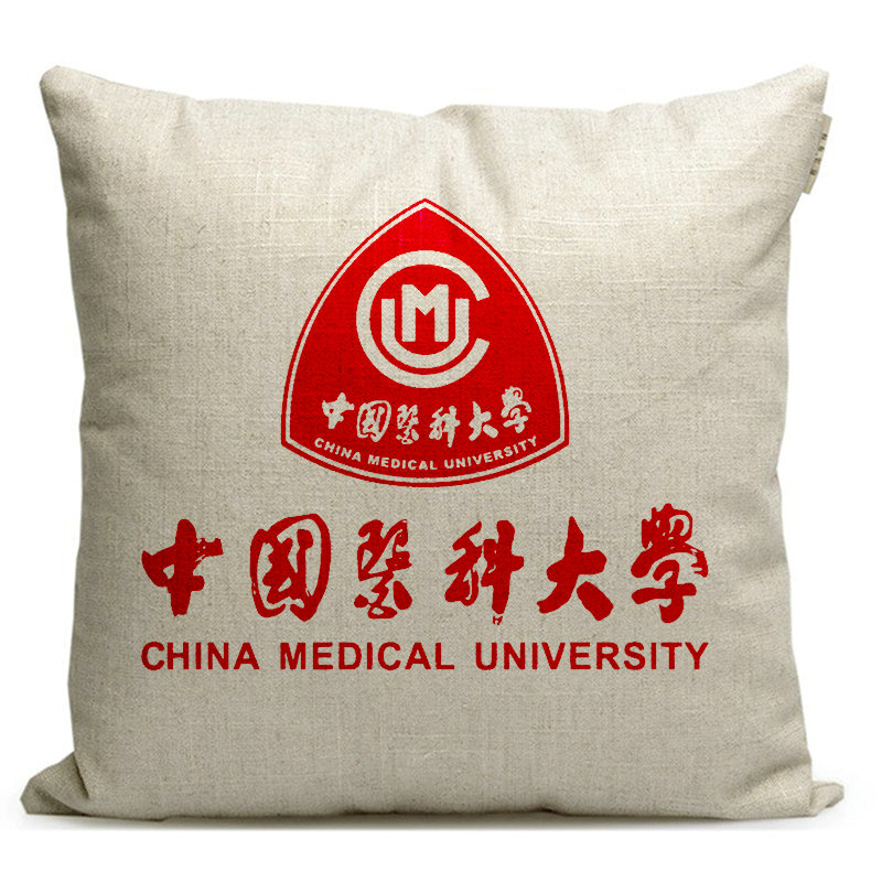 速发中国医科大学纪念品母校礼品学生座椅靠垫靠枕沙发抱枕