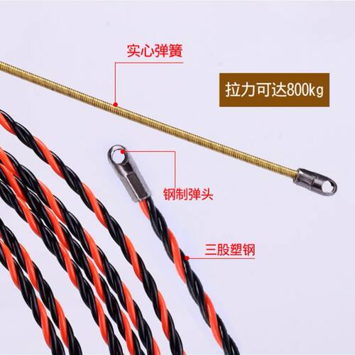 速发穿管器器用管道电缆线线管串线。电线小型电工穿线神家拉穿器