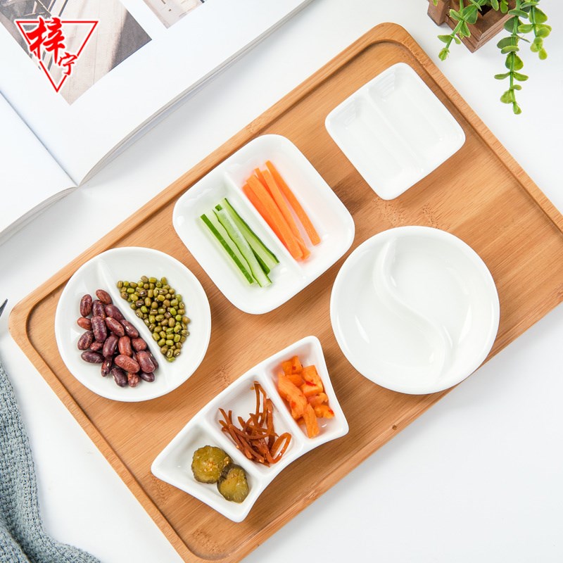 速发骨瓷酒店家用陶瓷小吃碟小菜盘酱子碟油芥末蘸料碟饺子醋碟格