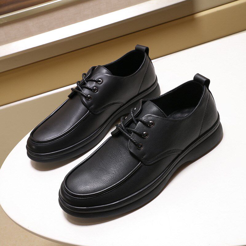 速发保密发货男式休闲轻绑带头层透气懒人鞋软底软面鞋鞋男便