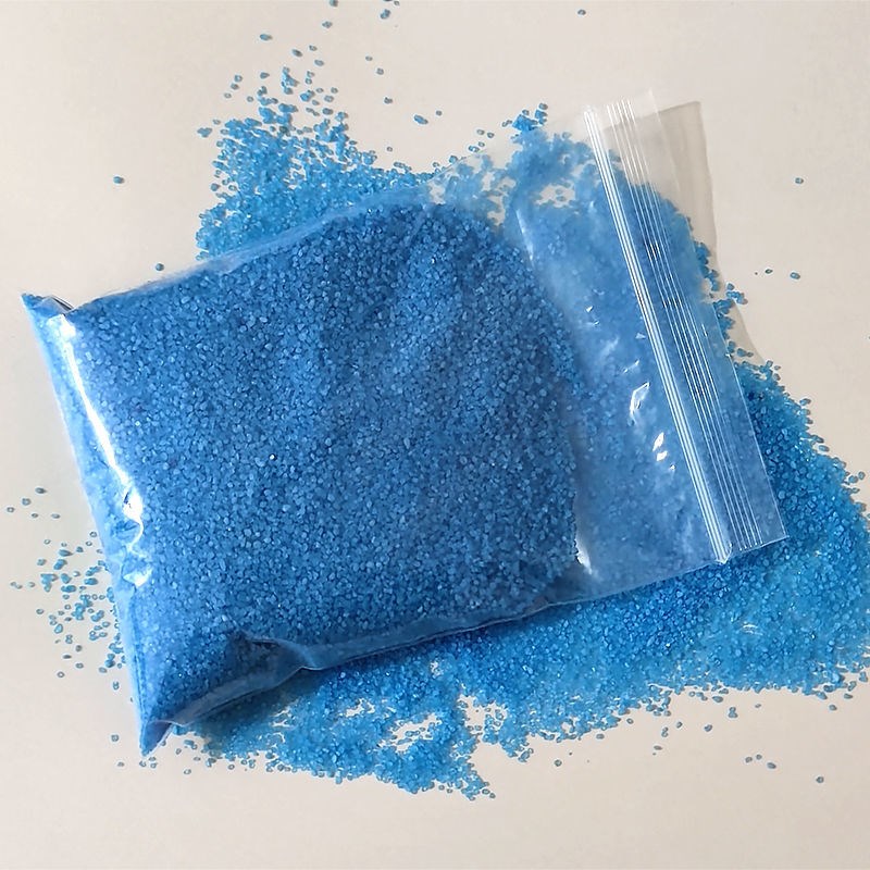 速发2生0g彩砂景沙蓝沙0态瓶微景观造河装饰材料鱼缸底沙水族