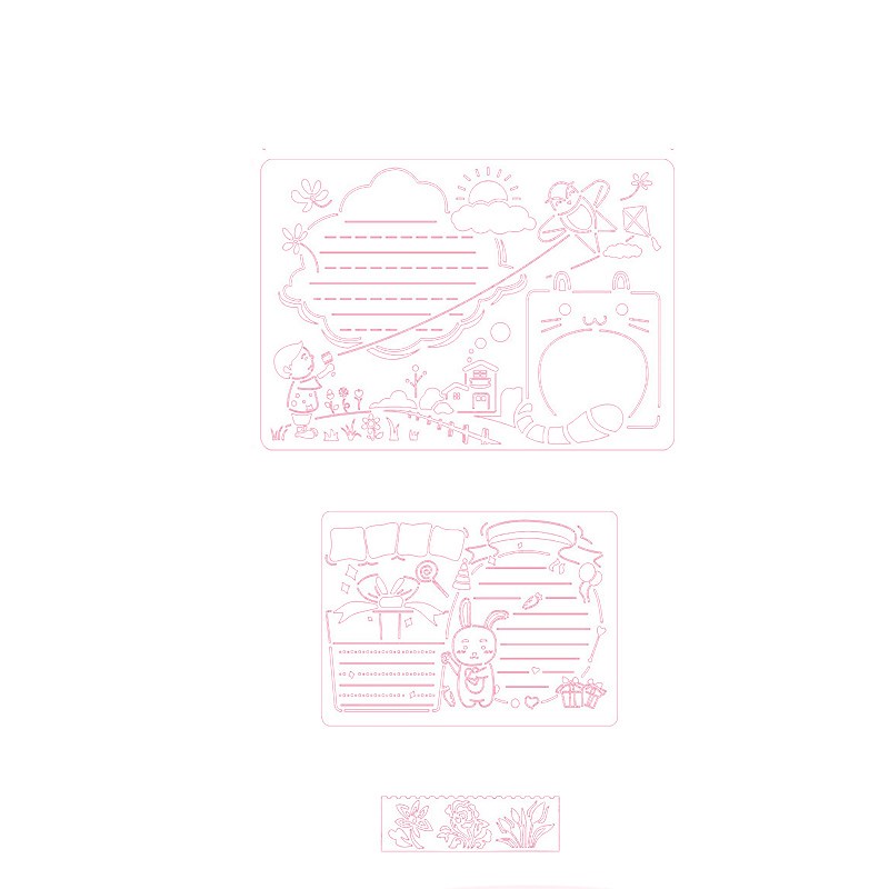 速发校园手抄报模板小学生开学教师节神器板报画画模版镂空a4手绘