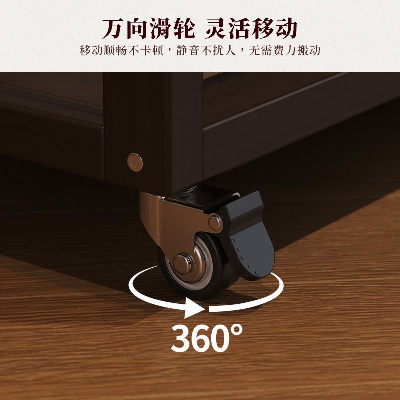 速发置物架落地茶具一体靠墙茶室摆件收纳展示柜多层储物茶杯柜博