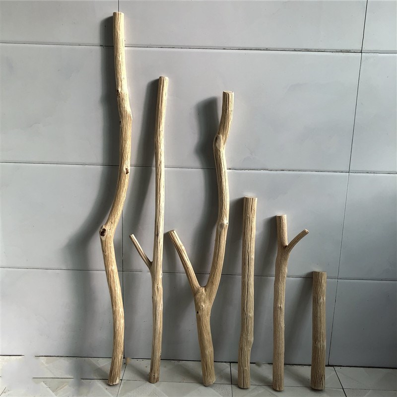 速发衣枝装枝干饰隔断原木晾衣杆服装店挂树杆纱幔民宿枯枝玄昌弯