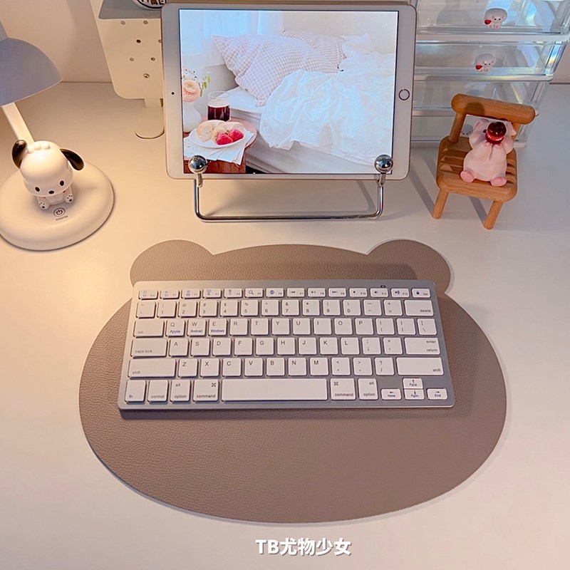 速发革型皮造桌垫可爱熊头防桌防油桌面餐垫水布垫家用