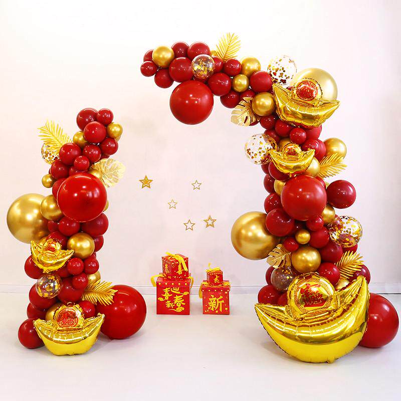 速发开业周年店庆典装饰气球半拱门场景布置商场店铺门店面氛围背