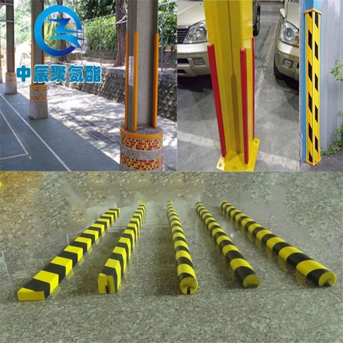 PU发泡海棉 聚氨酯PU发泡交通保护条 PU聚氨酯黑黄警示条099