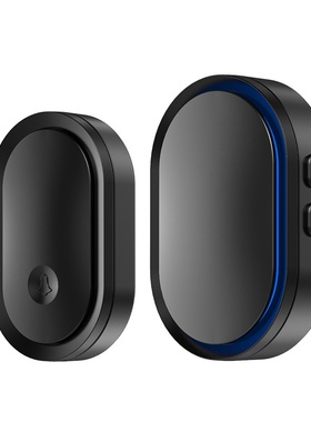 卡佳斯A99黑色无线门铃 远距离遥控音乐门铃老人呼叫器 智能门铃