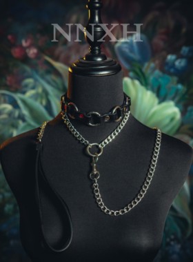 NNXH男女朋克风项圈choker颈环配饰特小狗颈圈项链女锁骨链可刻字