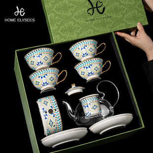 家榭丽舍「西西里岛」咖啡杯礼盒装高档乔迁新婚礼物下午茶茶具