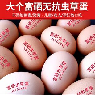 京东送上门50枚富硒虫草农家土鸡蛋新鲜现捡30枚粗粮谷物粮食蛋
