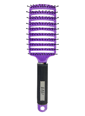 BABI大弯梳紫色女生高颅顶蓬松头发造型卷发梳子