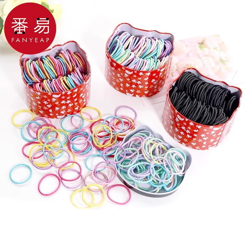 发绳/儿童C1pq801-发圈可爱女童发饰弹力头绳扎头发儿童不伤发弹