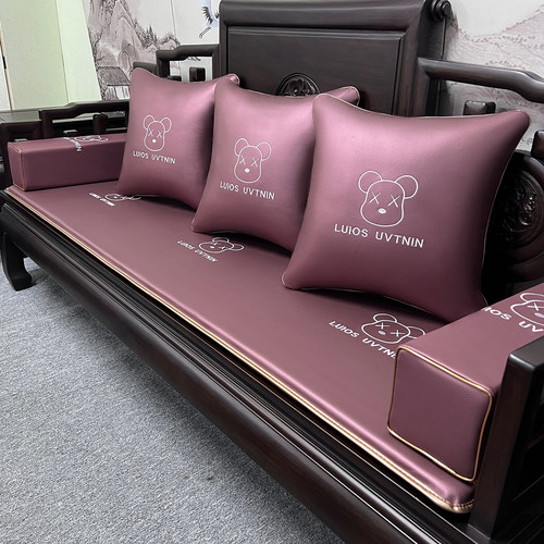 冬夏两用中式红木沙发坐垫防滑