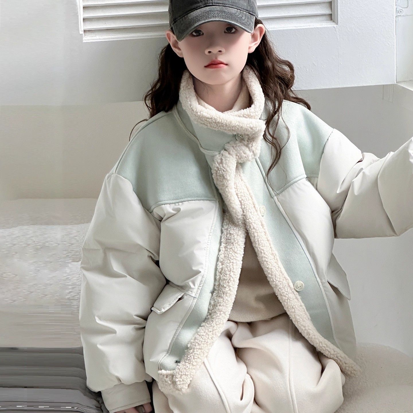 女童羽绒服冬装保暖短款