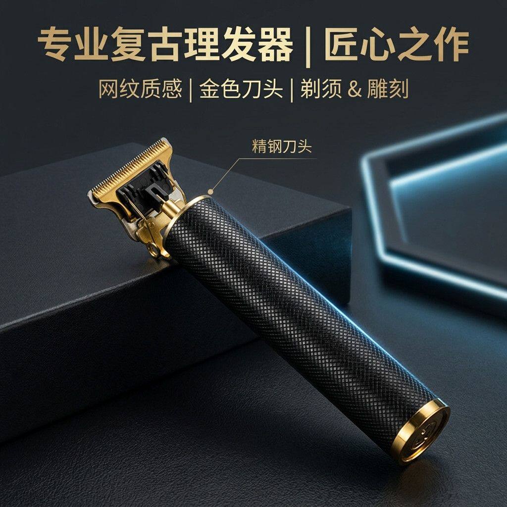爆款美发电动理发器充电式剪发器推子易上手便捷式好用光头神器图片