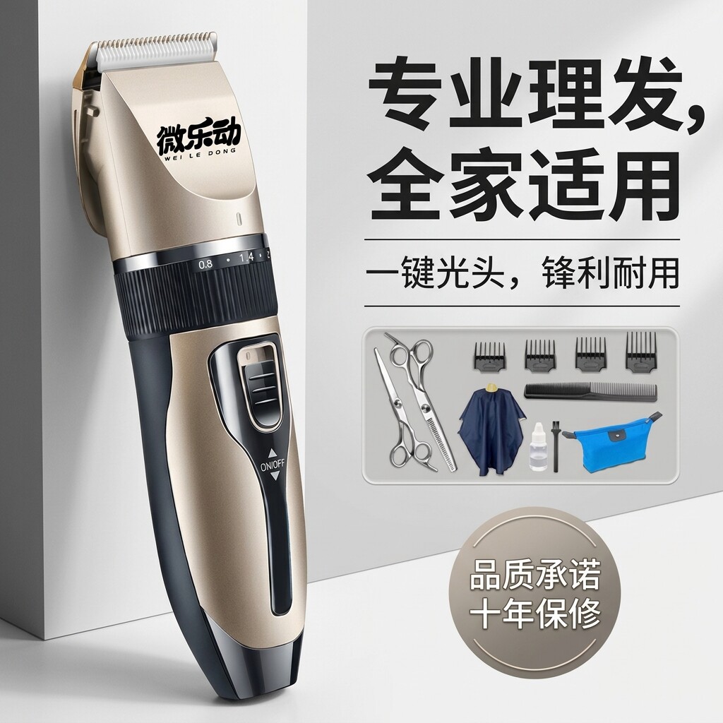 家用全自动电动理发器锋利耐用图片