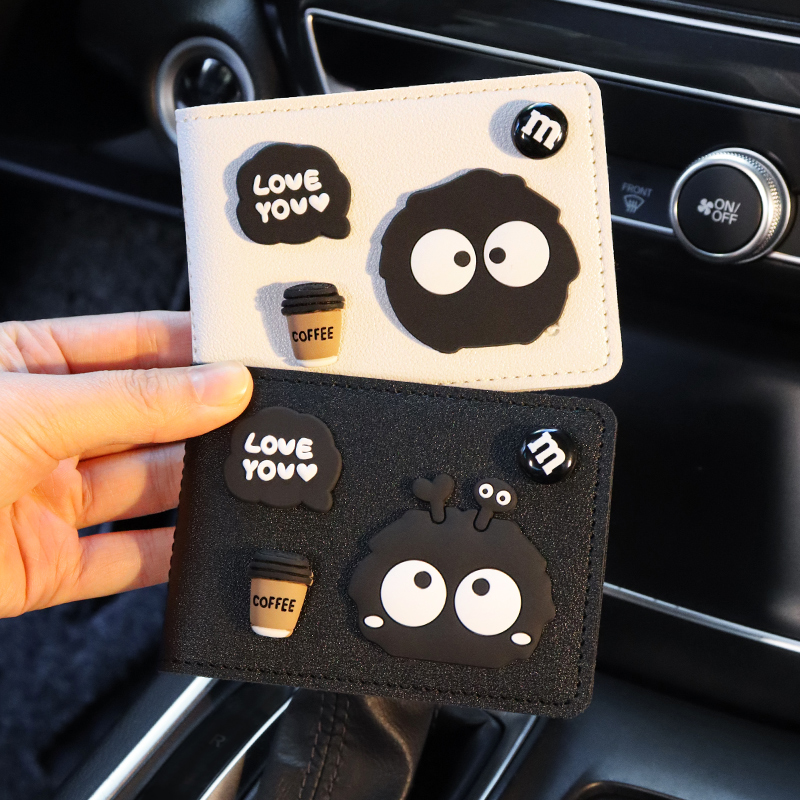 黑煤球驾驶证件创意可爱驾照本