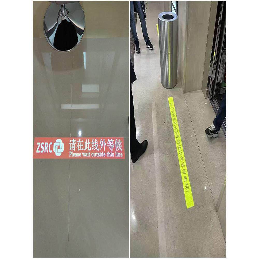 暗装嵌入式投影灯银行一米线射灯小心台阶地滑洗手间箭头提示语灯