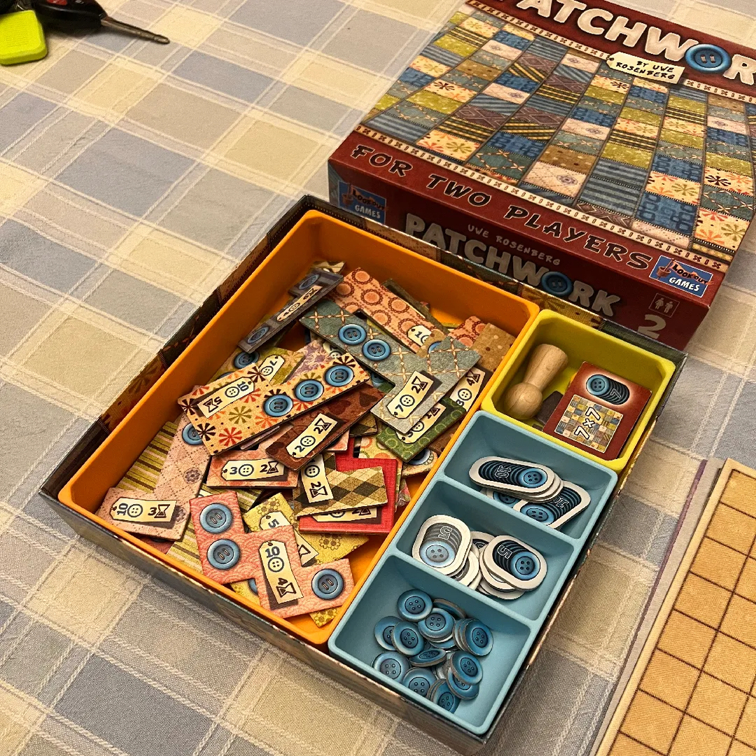 【拼布桌游收纳套装】Patchwork整理代币收拾Insert Organizer