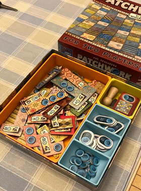 【拼布桌游收纳套装】Patchwork整理代币收拾Insert Organizer