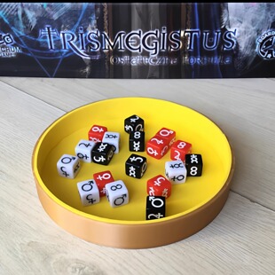 加厚款桌游骰子盘15*15通用摇色子筛子托盘配件容器token投掷用具