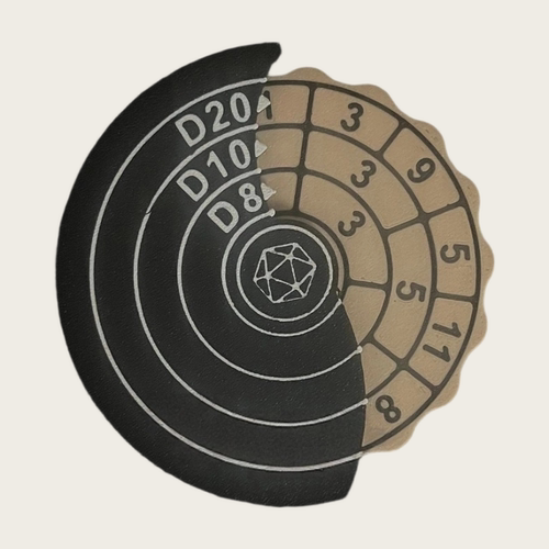 【万用旋转骰子】D4D6D8D10D12D20跑团DND便携色子筛子一体转盘骰