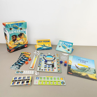 天合Sky Team桌游卡牌二人小队合作沟通限制英文版休闲聚会双人