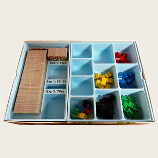【卡卡颂+旅馆+商人扩收纳套装】Carcassonne Organizer Insert