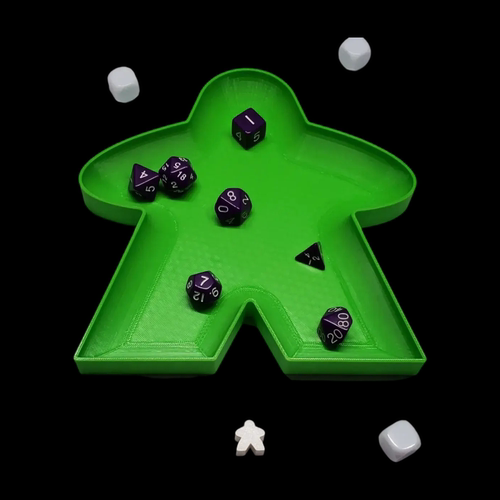 米宝Meeple骰子盘桌游Dice Tower色子盘便携投盘子万能跑团筛子塔