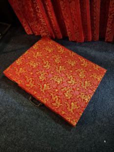 婚书礼盒下日子书送聘书方形高端手工龙凤呈祥黄金订婚书定制礼盒