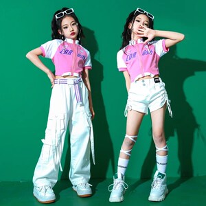 速发潮生舞服装孩潮酷辣妹装团走秀爵服少儿士街舞演出服春秋款