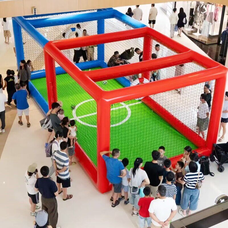 速发充气足球场竞赛表演全国青少年飞北赛培训场足球框架