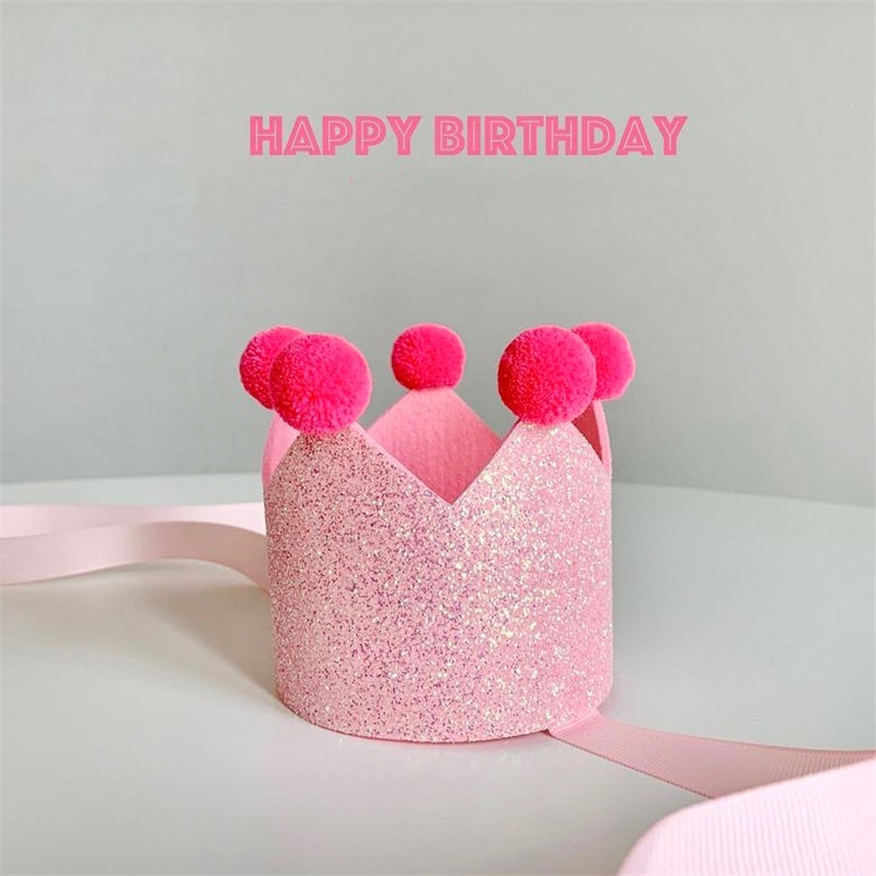 速发生日快球发箍闪闪色毛乐头箍儿童宝宝百日派对