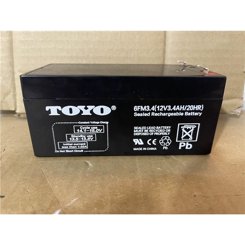 TOYO东洋6FM3.4 12V3.4AH通用直流屏消防主机应急灯电梯ups蓄电池