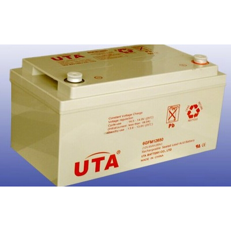 UTA蓄电池6GFM1224铅酸12V24AH免维护消防通讯应急UPS/EPS电源