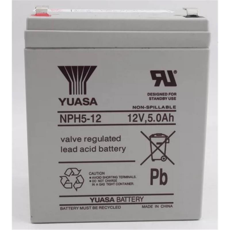 YUASA汤浅NPH5-12医疗 消防 门禁 UPS 铅酸阀控密封蓄电池12V5AH
