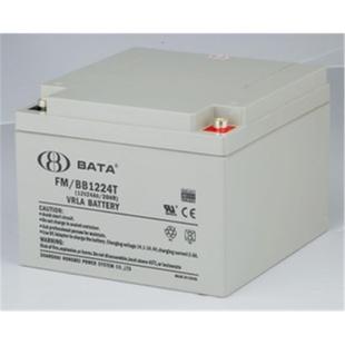 鸿贝12V24AH蓄电池FMBB1224电瓶音响监控消防太阳能照明灯专用