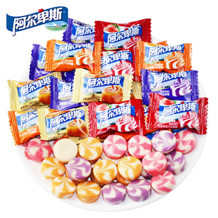阿尔卑斯牛奶硬糖结婚喜糖散装 原味水果硬糖聚会儿童节日礼物零食