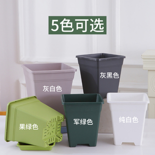 方形控根花盆加厚树脂透气月季绣球三角梅不烂根方口塑料青山花