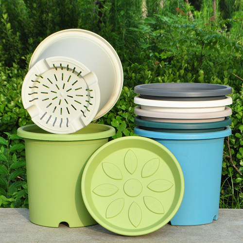 超大号口径树脂加厚花盆塑料6/7/15/25加仑盆耐用种果树月季大苗