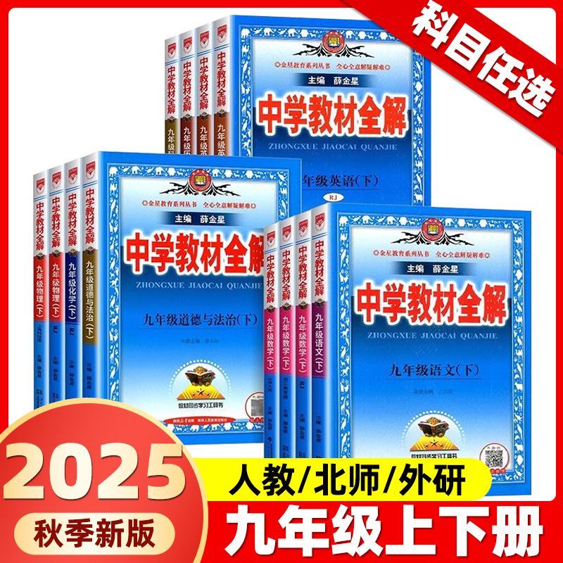 2025春初中教材全解九年级上下册
