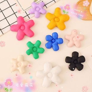 风花朵ins辅料小 布艺diy鞋 扣鞋 子装 饰品五角星可爱胸针洞洞鞋