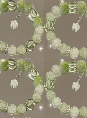 小红书小苍兰柠檬碎花手链超仙显