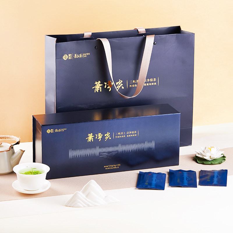 2026新茶萧氏茶萧净尖洁净贡芽120g湖北高山绿茶送礼佳品