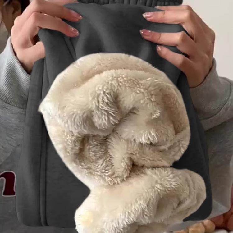 显高显腿直的神裤！羊羔绒保暖运动裤女冬季高腰显瘦阔腿裤长裤,女装/女士精品,卫裤,淘宝优惠券,粉丝福利购,淘宝优惠卷
